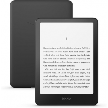 Amazon Kindle Paperwhite 12. Generation (16 GB, 7-Zoll-Display, Ohne Werbung) - Schwarz