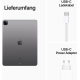 Apple iPad Pro 12,9 Zoll 6. Generation (2022, M2, Wi-Fi, 128 GB) - Space Grau