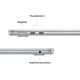 Apple MacBook Air 2024 (13,6 Zoll, M3, 16 GB + 256 GB SSD) – Silber Apple MacBook Air 2024 (13,6 Zoll, M3, 16 GB + 256 GB SSD) – Silber