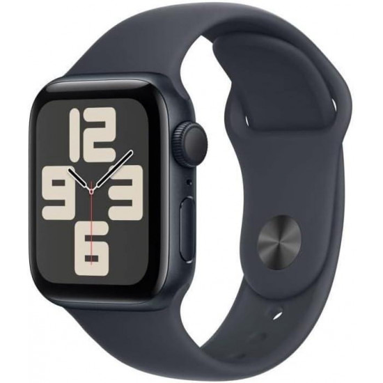 Apple Watch SE 2. Generation (2024, GPS 44 mm) Smartwatch mit Aluminiumgehäuse in Mitternacht und Sportarmband in Mitternacht (M/L) Apple Watch SE 2. Generation (2024, GPS 44 mm) Smartwatch mit Aluminiumgehäuse in Mitternacht und Sportarmband in Mitternacht (M/L)