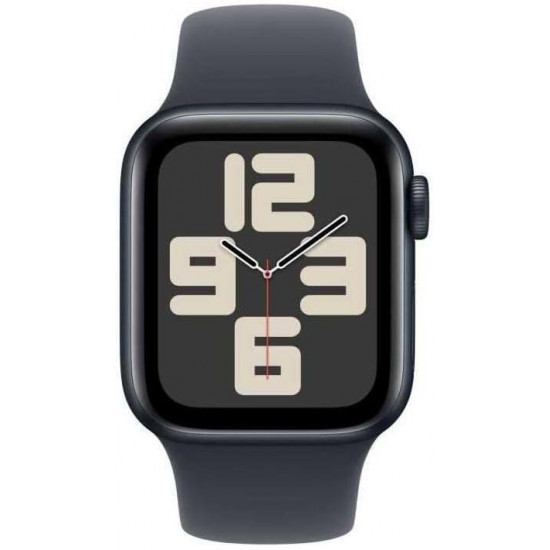 Apple Watch SE 2. Generation (2024, GPS 44 mm) Smartwatch mit Aluminiumgehäuse in Mitternacht und Sportarmband in Mitternacht (M/L) Apple Watch SE 2. Generation (2024, GPS 44 mm) Smartwatch mit Aluminiumgehäuse in Mitternacht und Sportarmband in Mitternacht (M/L)