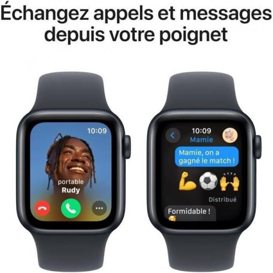 Apple Watch SE 2. Generation (2024, GPS 44 mm) Smartwatch mit Aluminiumgehäuse in Mitternacht und Sportarmband in Mitternacht (M/L) Apple Watch SE 2. Generation (2024, GPS 44 mm) Smartwatch mit Aluminiumgehäuse in Mitternacht und Sportarmband in Mitternacht (M/L)