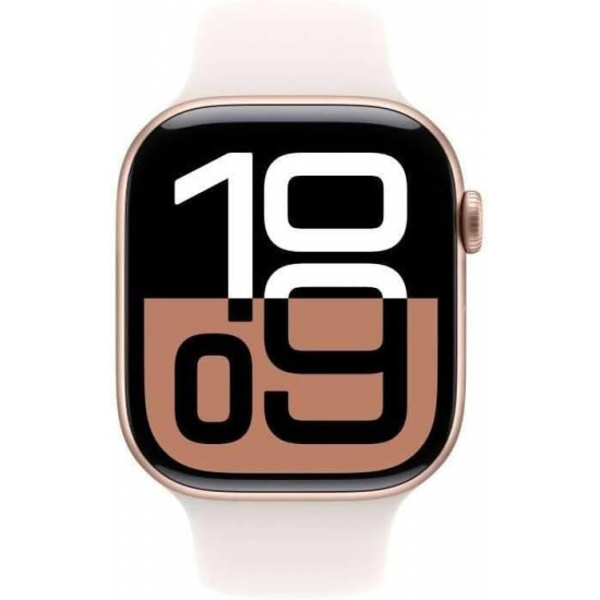 Apple Watch Series 10 (GPS, 42mm) - Rose Gold Aluminium Gehäuse mit S/M Light Blush Band Apple Watch Series 10 (GPS, 42mm) - Rose Gold Aluminium Gehäuse mit S/M Light Blush Band