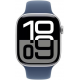 Apple Watch Series 10 (GPS, 46mm) - Silbernes Aluminiumgehäuse mit S/M Denim Sportband Apple Watch Series 10 (GPS, 46mm) - Silbernes Aluminiumgehäuse mit S/M Denim Sportband