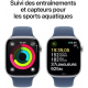 Apple Watch Series 10 (GPS, 46mm) - Silbernes Aluminiumgehäuse mit S/M Denim Sportband Apple Watch Series 10 (GPS, 46mm) - Silbernes Aluminiumgehäuse mit S/M Denim Sportband