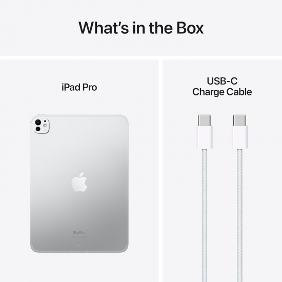 Apple 11" iPad Pro 2024 (M4): Liquid Retina Display, 256 GB, WLAN – Silber Apple 11" iPad Pro 2024 (M4): Liquid Retina Display, 256 GB, WLAN – Silber