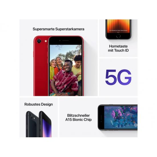 Apple iPhone SE (2022, 64GB) - Mitternacht (3. Generation) Apple iPhone SE (2022, 64GB) - Mitternacht (3. Generation)