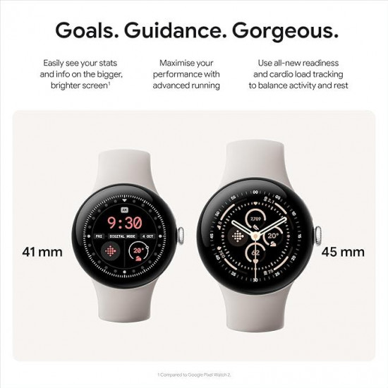 Google Pixel Watch 3 Wi-Fi (41mm) - Matte Black Aluminium Case with Obsidian Active Band Google Pixel Watch 3 Wi-Fi (41mm) - Matte Black Aluminium Case with Obsidian Active Band