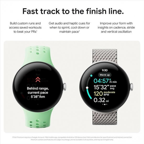 Google Pixel Watch 3 Wi-Fi (41mm) - Matte Black Aluminium Case with Obsidian Active Band Google Pixel Watch 3 Wi-Fi (41mm) - Matte Black Aluminium Case with Obsidian Active Band