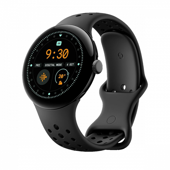 Google Pixel Watch 3 Wi-Fi (41mm) - Matte Black Aluminium Case with Obsidian Active Band Google Pixel Watch 3 Wi-Fi (41mm) - Matte Black Aluminium Case with Obsidian Active Band