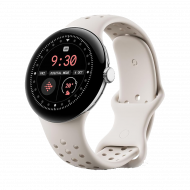 Google Pixel Watch 3 Wi-Fi (41mm) - Polished Silver Aluminium Case/Porcelain Active Band