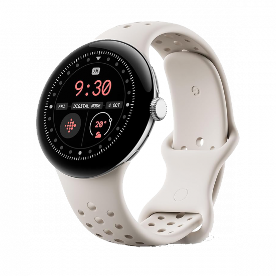 Google Pixel Watch 3 Wi-Fi (41mm) - Polished Silver Aluminium Case/Porcelain Active Band Google Pixel Watch 3 Wi-Fi (41mm) - Polished Silver Aluminium Case/Porcelain Active Band
