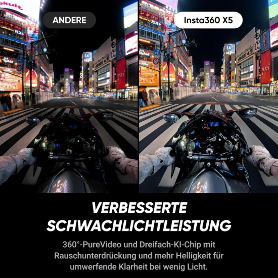 Insta360 X5 – Wasserdichte 360°-Actionkamera