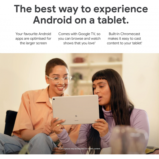 Google Pixel Tablet 11" Display + Dock (WiFi, 8+256GB) - Porcelain