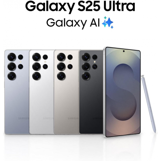 Samsung Galaxy S25 Ultra 5G Smartphone (Dual-SIMs, 12GB+512GB) - Titan-Weißsilber Samsung Galaxy S25 Ultra 5G Smartphone (Dual-SIMs, 12GB+512GB) - Titan-Weißsilber
