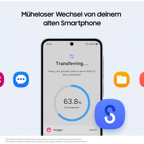Samsung Galaxy A55 5G Smartphone (Dual-SIMs, 8+128 GB) - Awesome Lilac Samsung Galaxy A55 5G Smartphone (Dual-SIMs, 8+128 GB) - Awesome Lilac