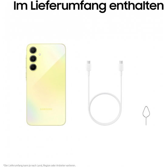 Samsung Galaxy A55 5G Smartphone (Dual-SIMs, 8+256GB) - Awesome Lemon Samsung Galaxy A55 5G Smartphone (Dual-SIMs, 8+256GB) - Awesome Lemon