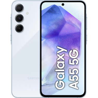 Samsung Galaxy A55 5G Smartphone (Dual-SIMs, 8+256GB) - Awesome Iceblue