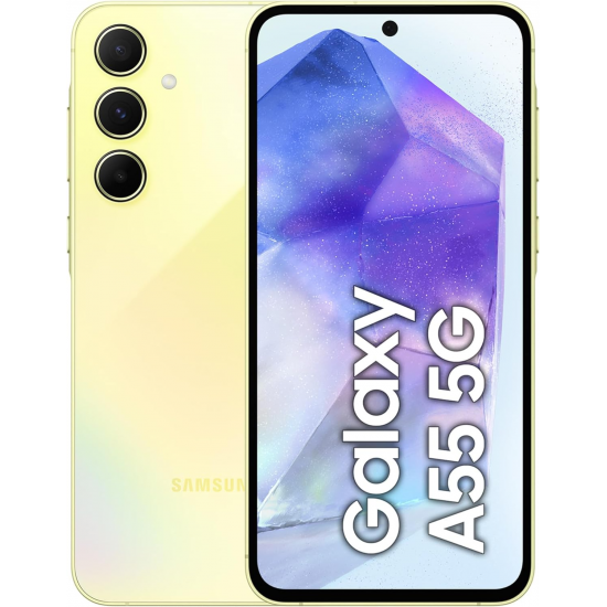 Samsung Galaxy A55 5G Smartphone (Dual-SIMs, 8+256GB) - Awesome Lemon Samsung Galaxy A55 5G Smartphone (Dual-SIMs, 8+256GB) - Awesome Lemon
