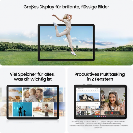 Samsung Galaxy Tab A9 (4+64GB, WLAN) Tablet - Graphite Samsung Galaxy Tab A9 (4+64GB, WLAN) Tablet - Graphite