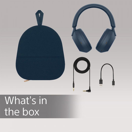 Sony Kabellose Kopfhörer mit Noise Cancelling WH-1000XM5 - Midnight Blue, Blau Sony Kabellose Kopfhörer mit Noise Cancelling WH-1000XM5 - Midnight Blue, Blau