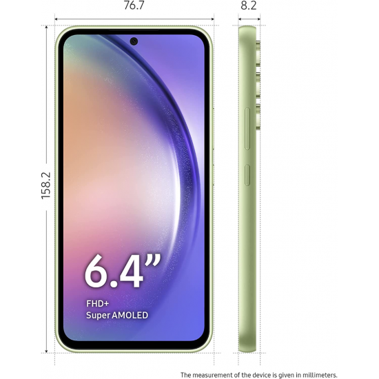 Samsung Galaxy A54 5G Smartphone (Dual-SIMs, 8+128 GB) - Limette