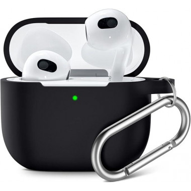 Silikonhülle für Apple AirPods - Schwarz